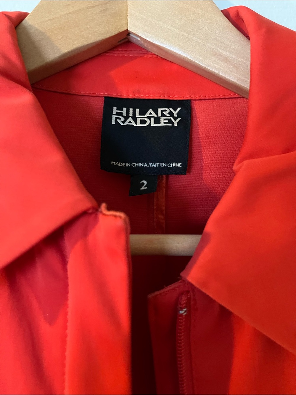 Hilary Radley Red Trench Coat